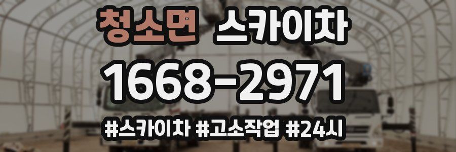 청소면 스카이차