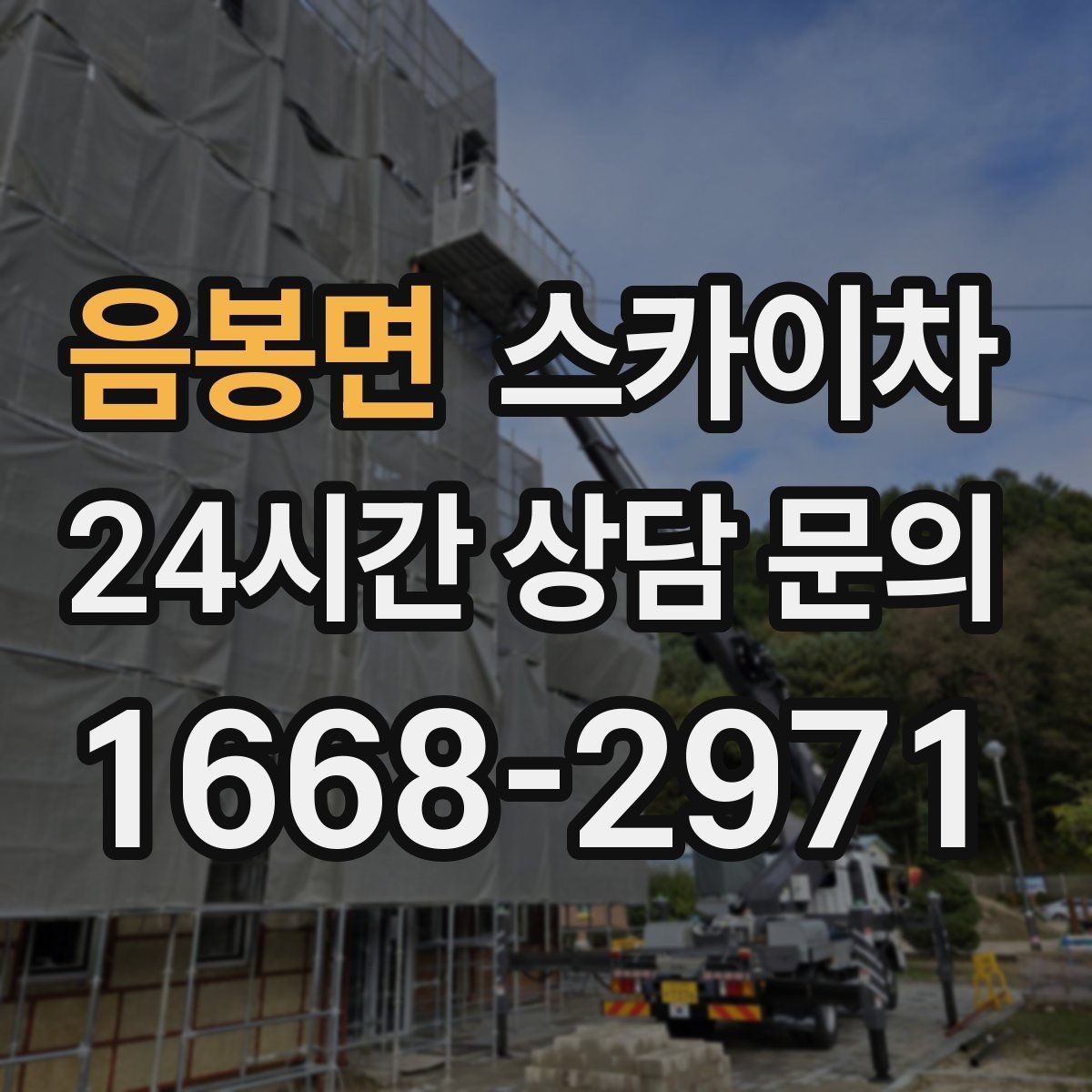 음봉면 스카이차 빗물받이 주변 청소로 막힘 예방