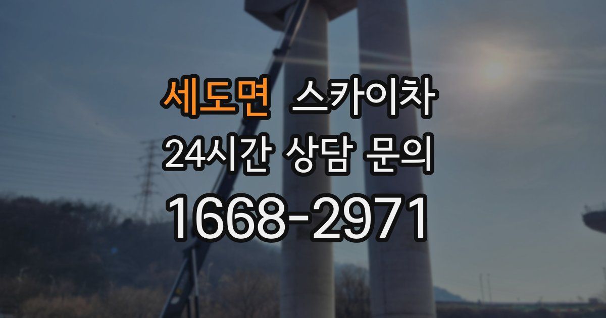 세도면 스카이차