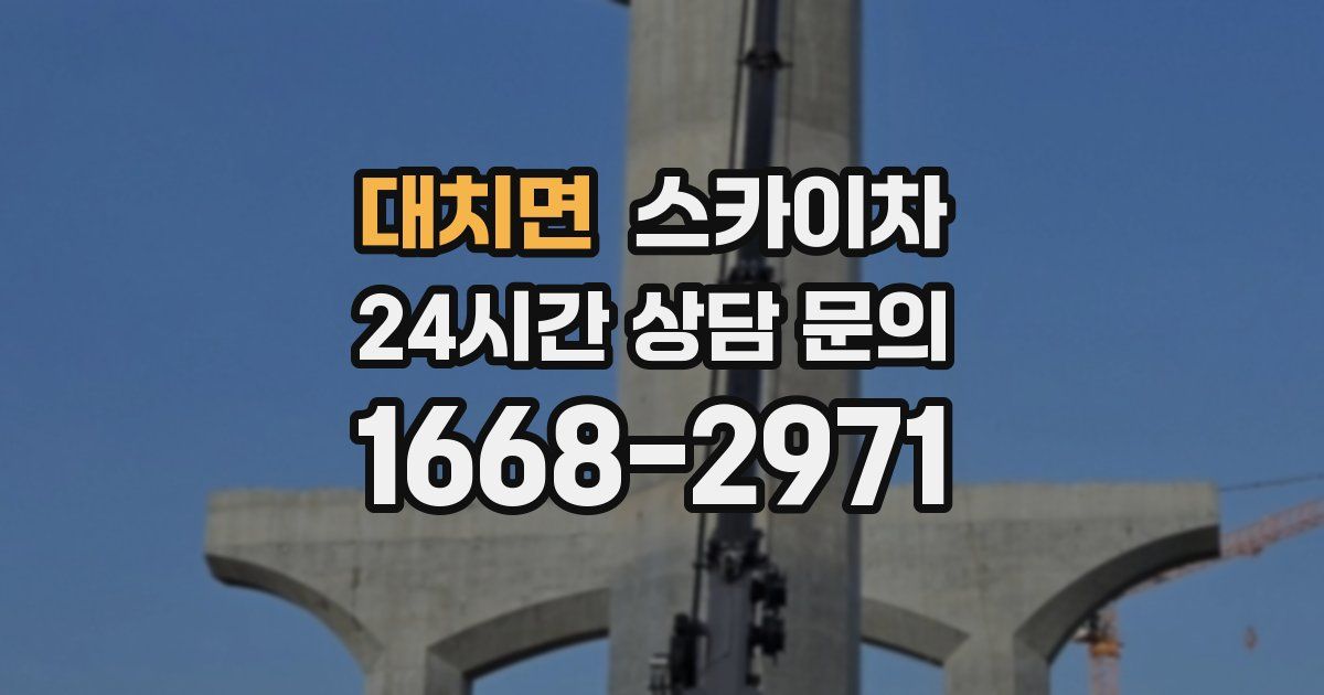 대치면 스카이차