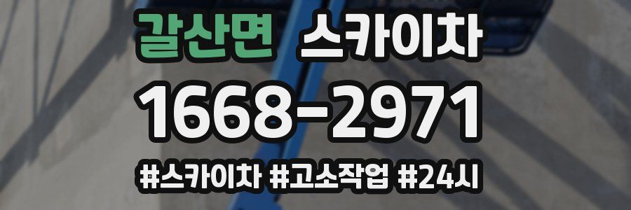 갈산면 스카이차