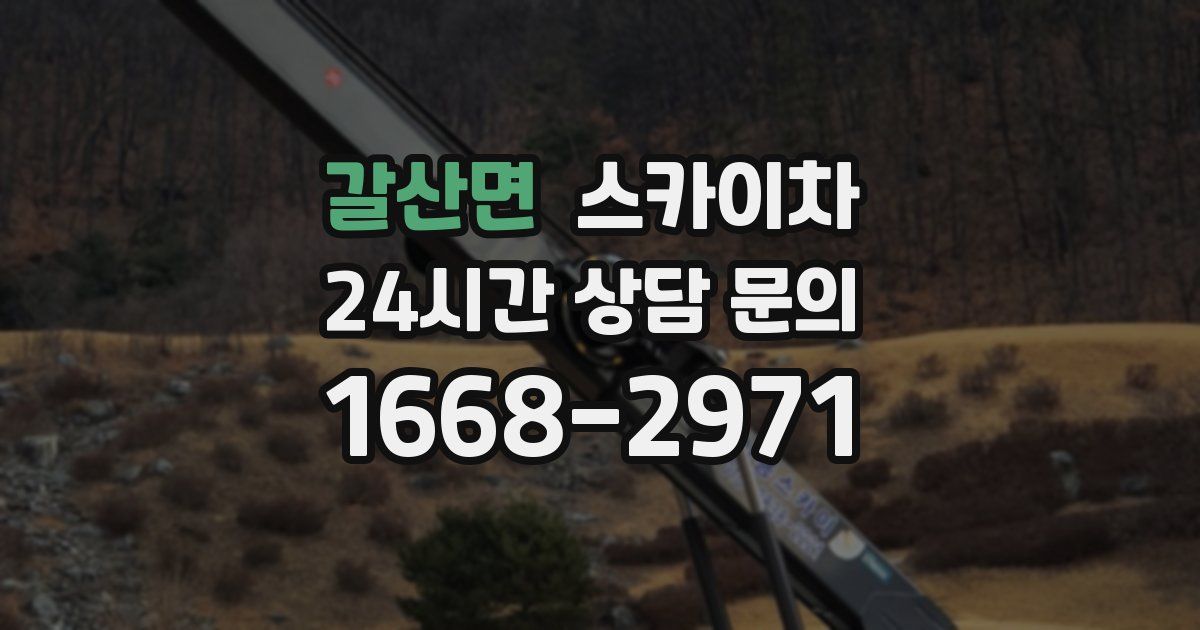 갈산면 스카이차