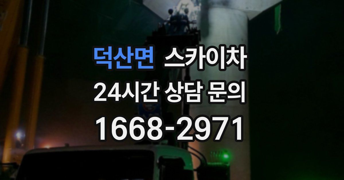 덕산면 스카이차