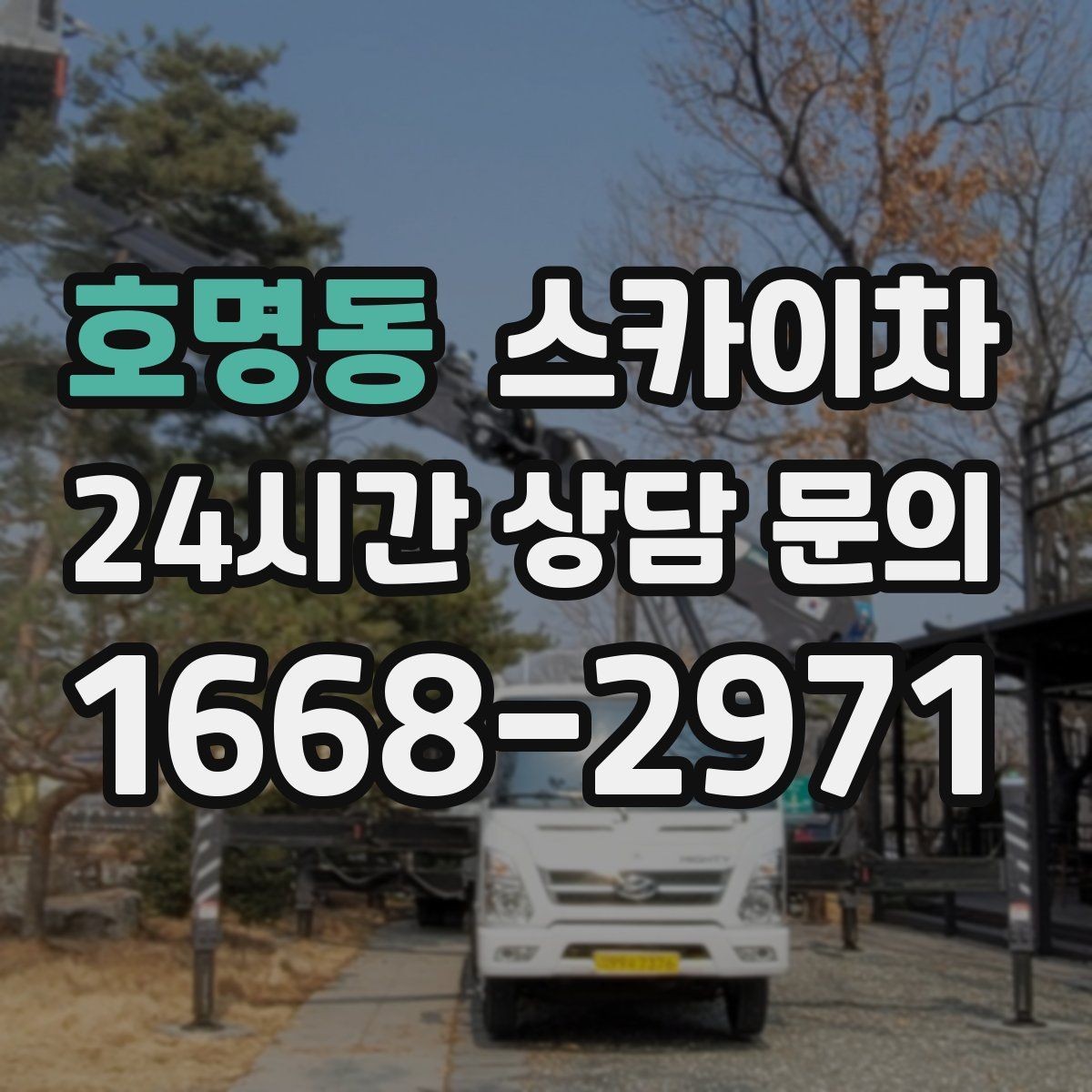 호명동 스카이차 당일 작업 가능 여부를 결정하는 기준