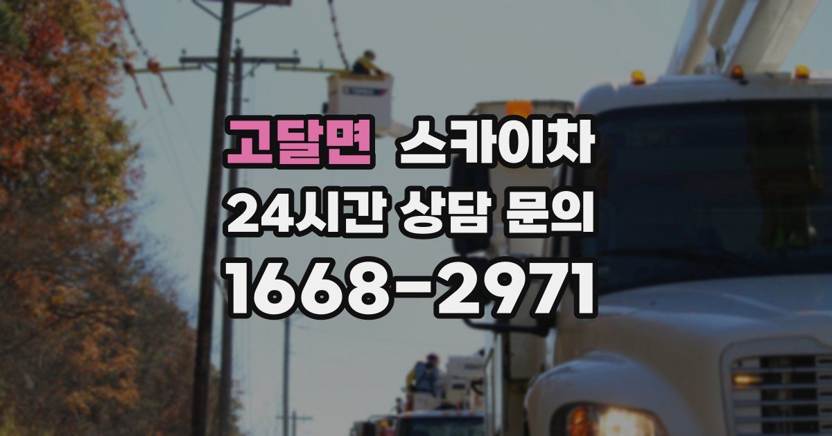 고달면 스카이차