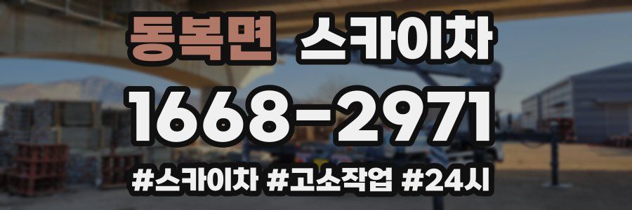 동복면 스카이차