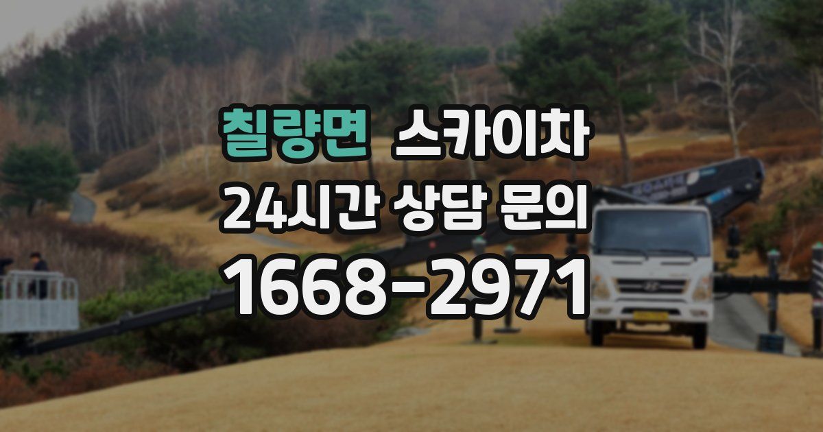 칠량면 스카이차