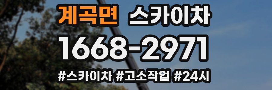 계곡면 스카이차