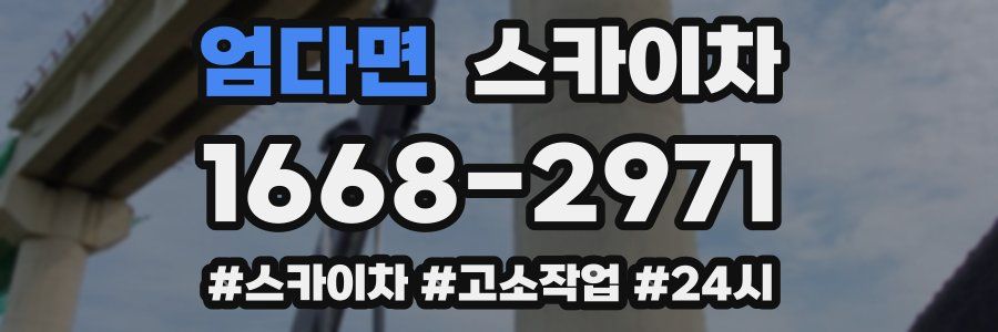 엄다면 스카이차