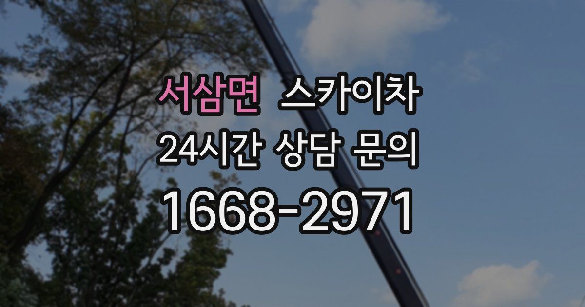 서삼면 스카이차