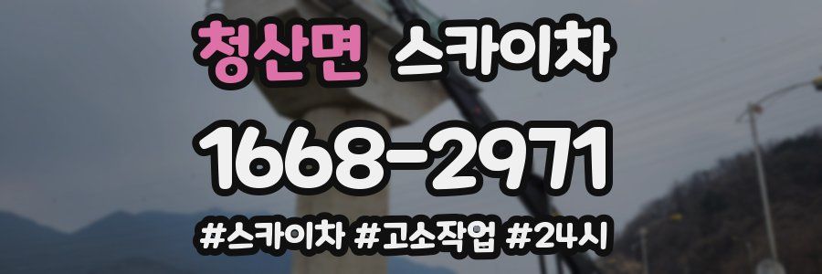 청산면 스카이차