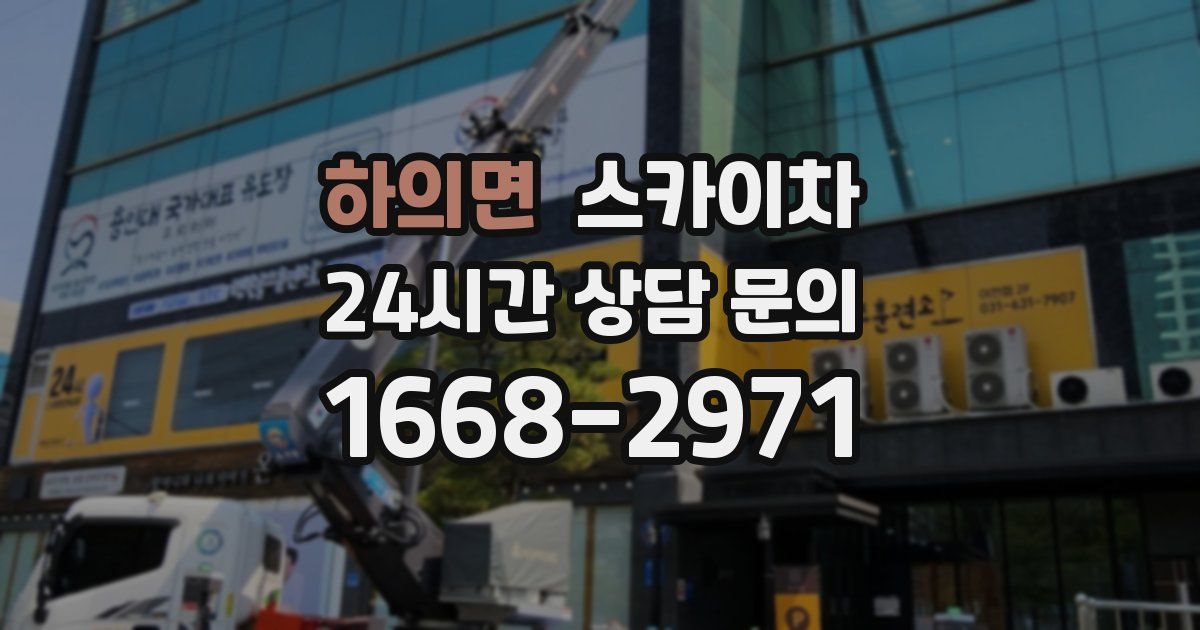 하의면 스카이차