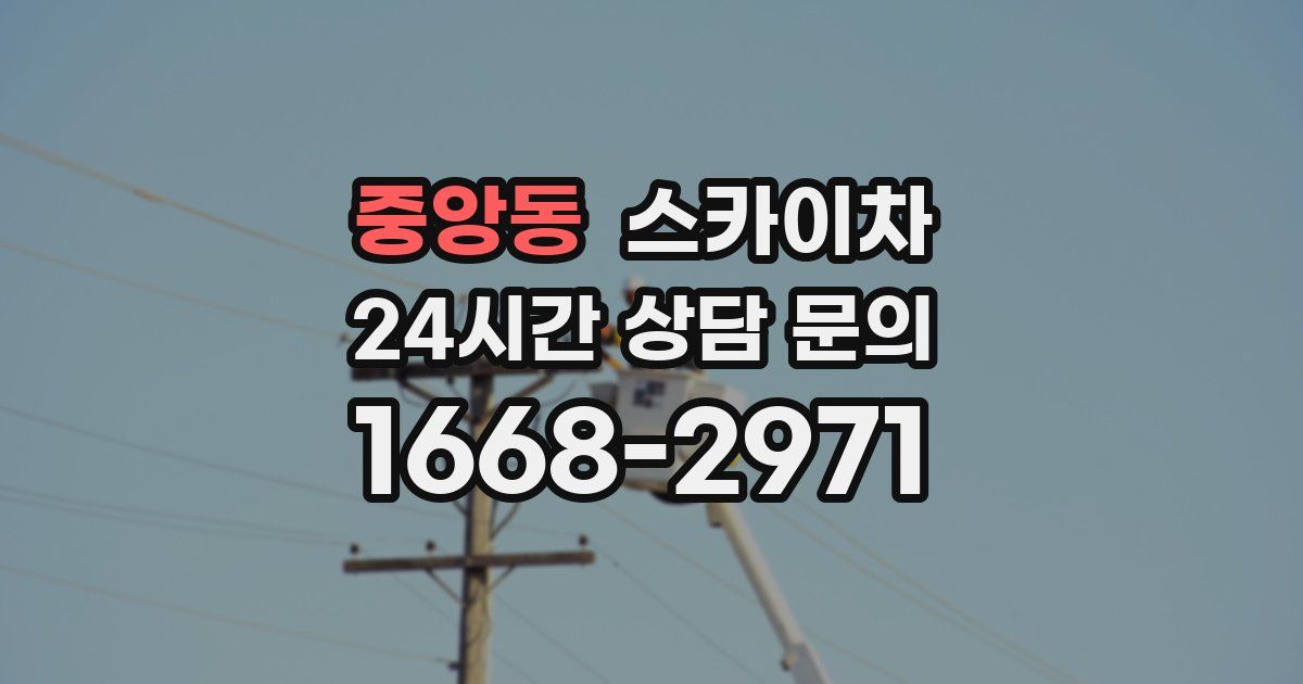 중앙동 스카이차