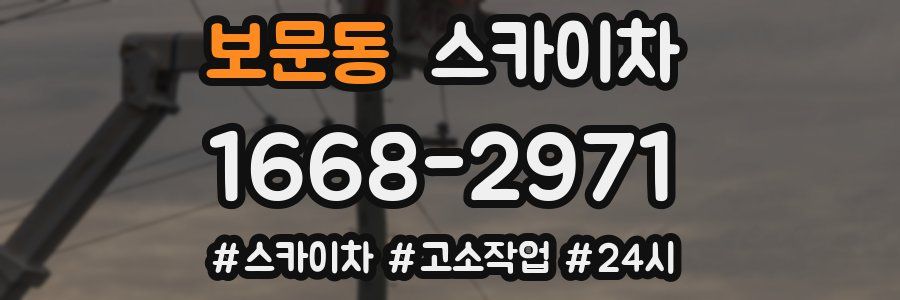 보문동 스카이차