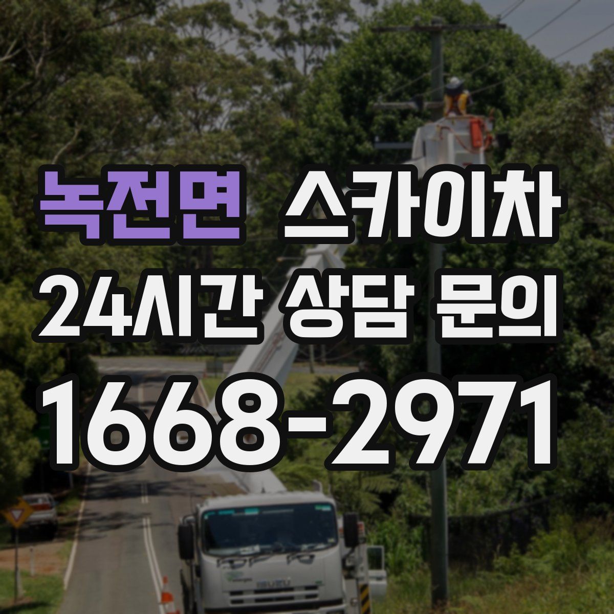 녹전면 스카이차