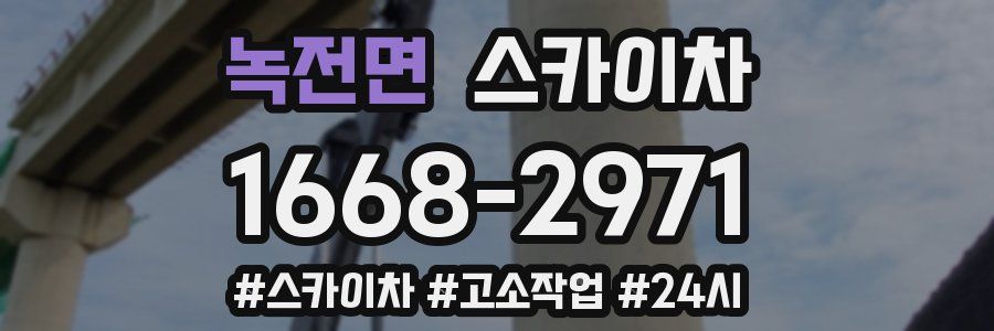 녹전면 스카이차