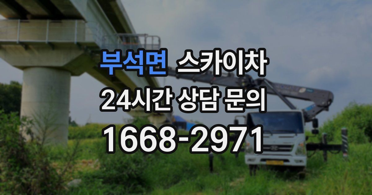 부석면 스카이차