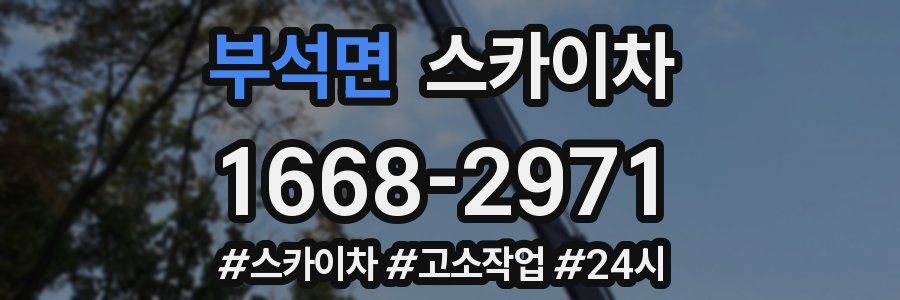 부석면 스카이차