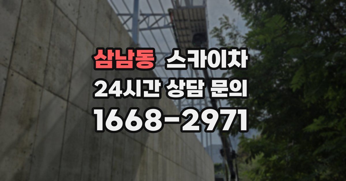 삼남동 스카이차