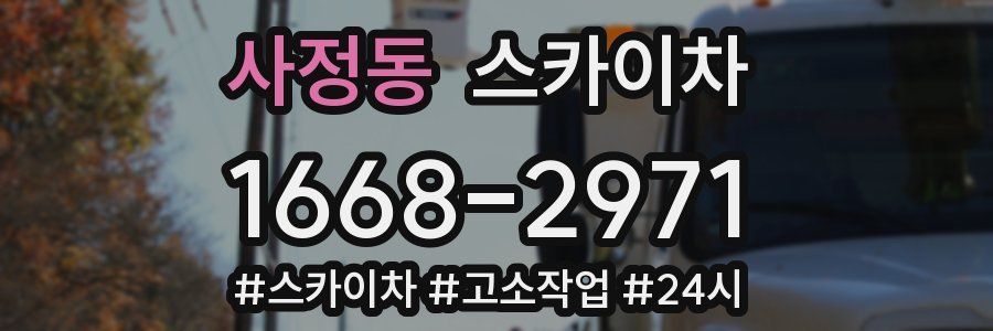 사정동 스카이차