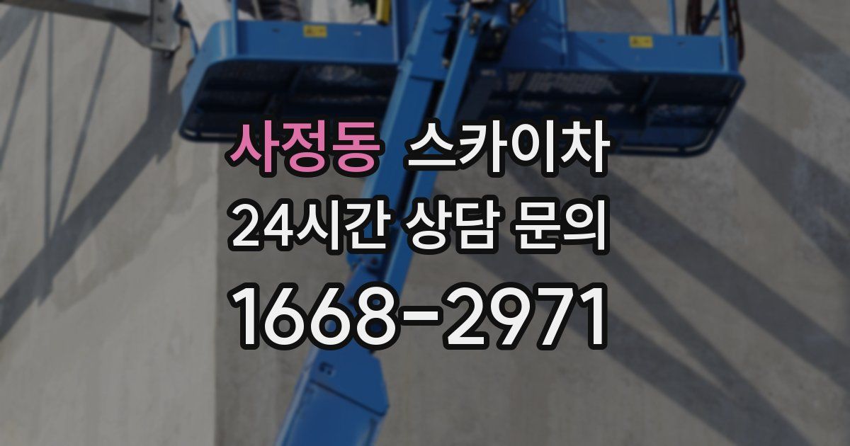 사정동 스카이차