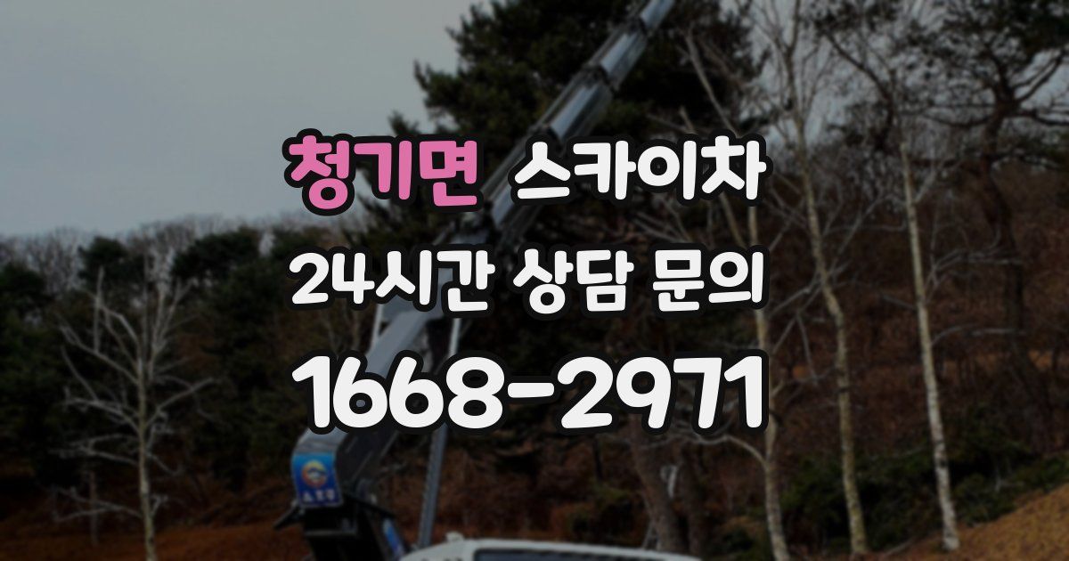 청기면 스카이차