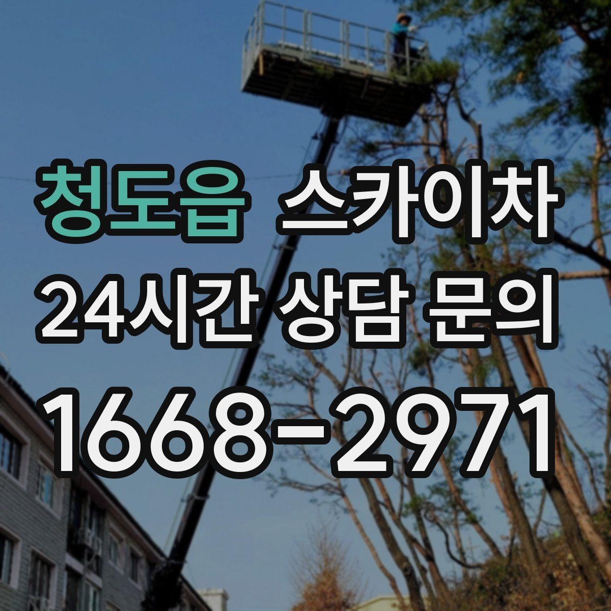 청도읍 스카이차 고소 조명 배선 작업이 필요할 때