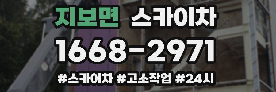 지보면 스카이차