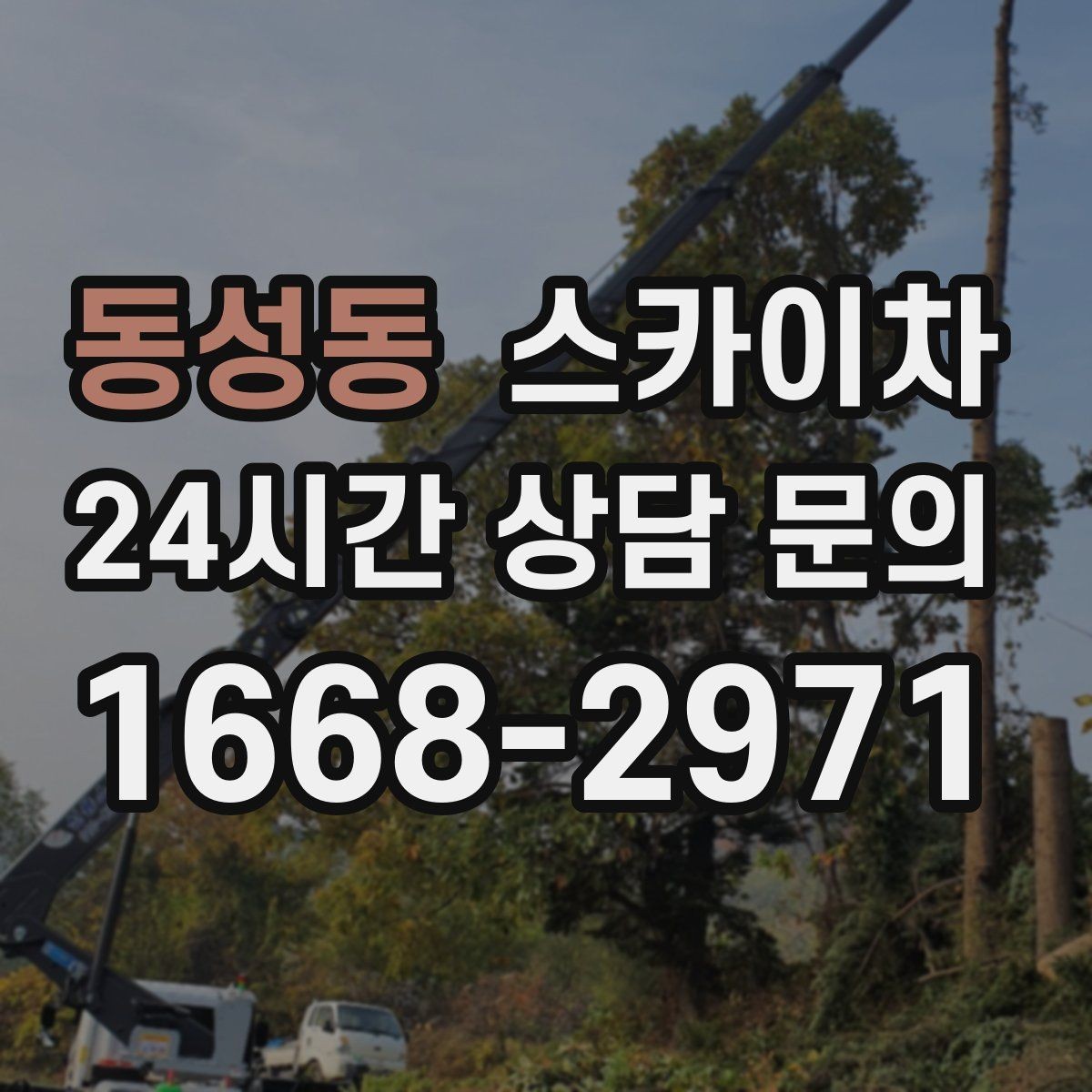 동성동 스카이차 외부 배선 정리 작업을 안전하게