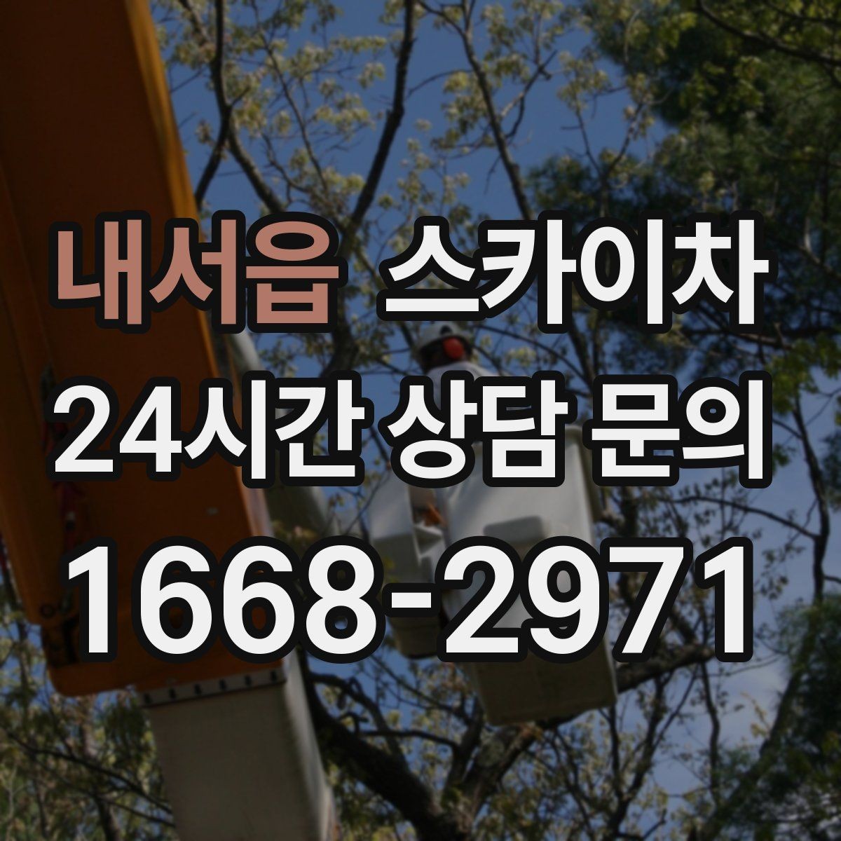 내서읍 스카이차 안전한 고소 작업을 위해 꼭 확인할 것