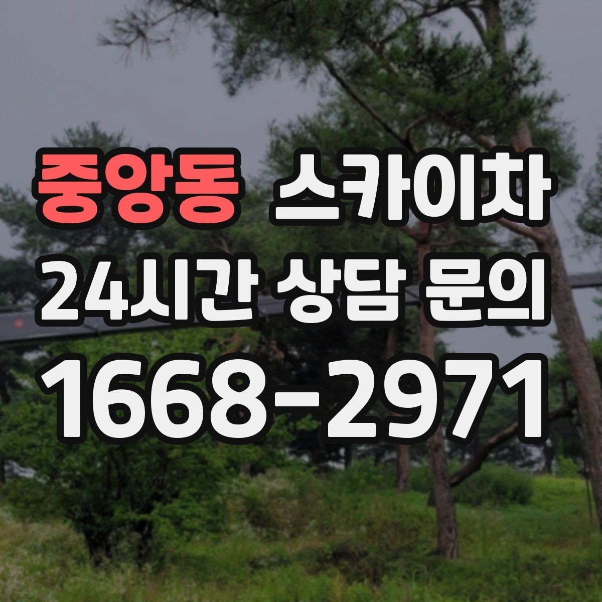 중앙동 스카이차 작업 속도 개선을 위한 사전 준비