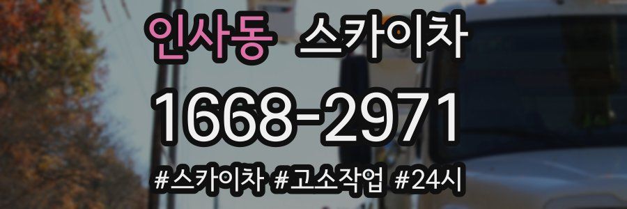 인사동 스카이차