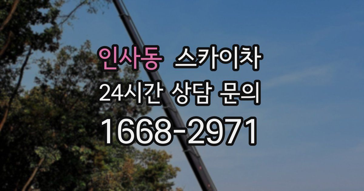 인사동 스카이차