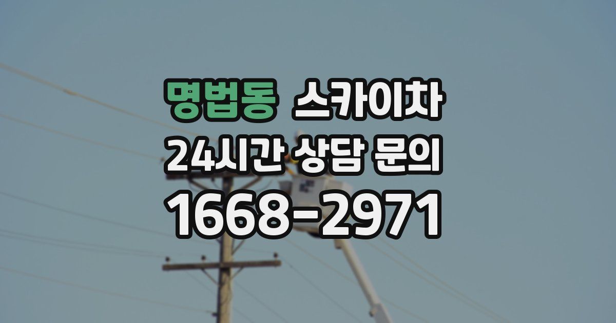 명법동 스카이차