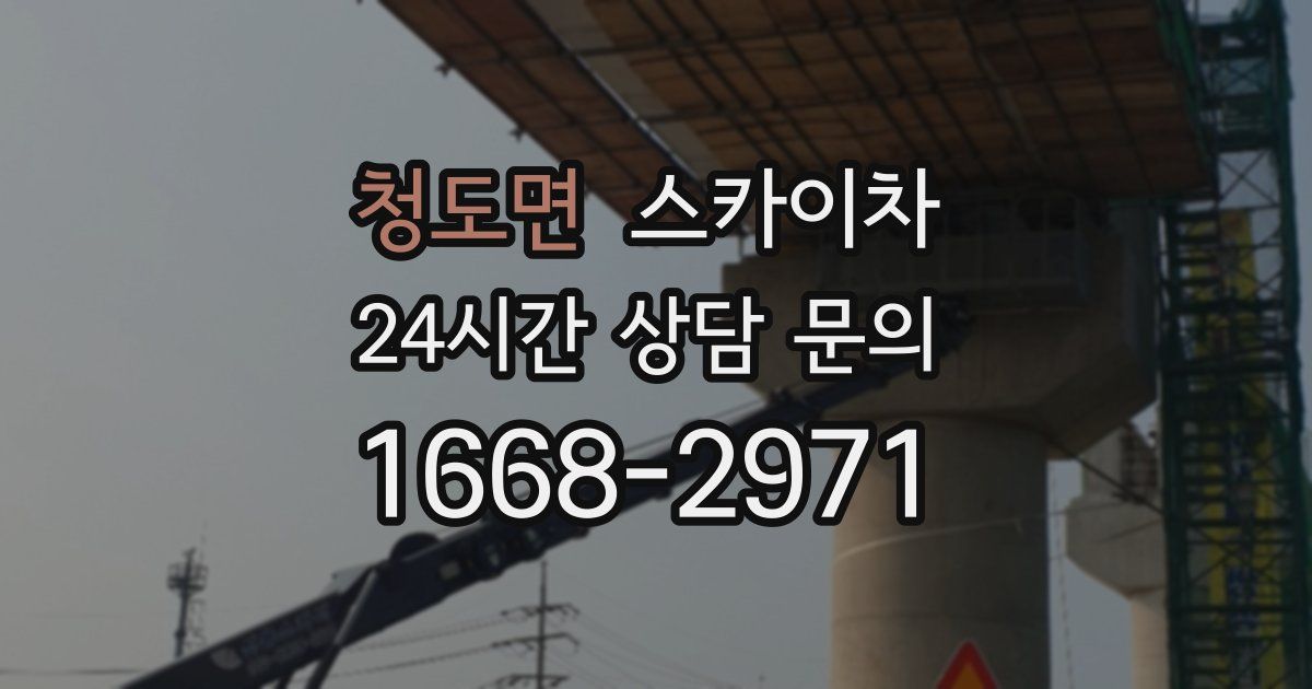 청도면 스카이차