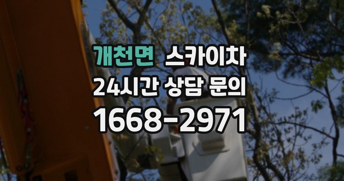 개천면 스카이차