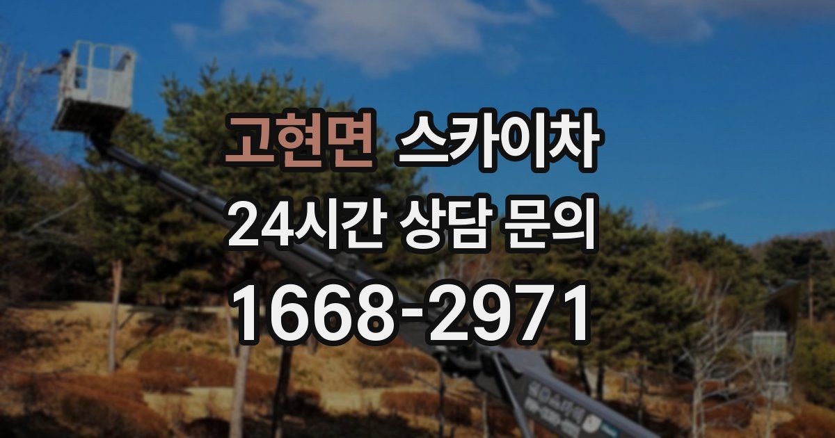 고현면 스카이차