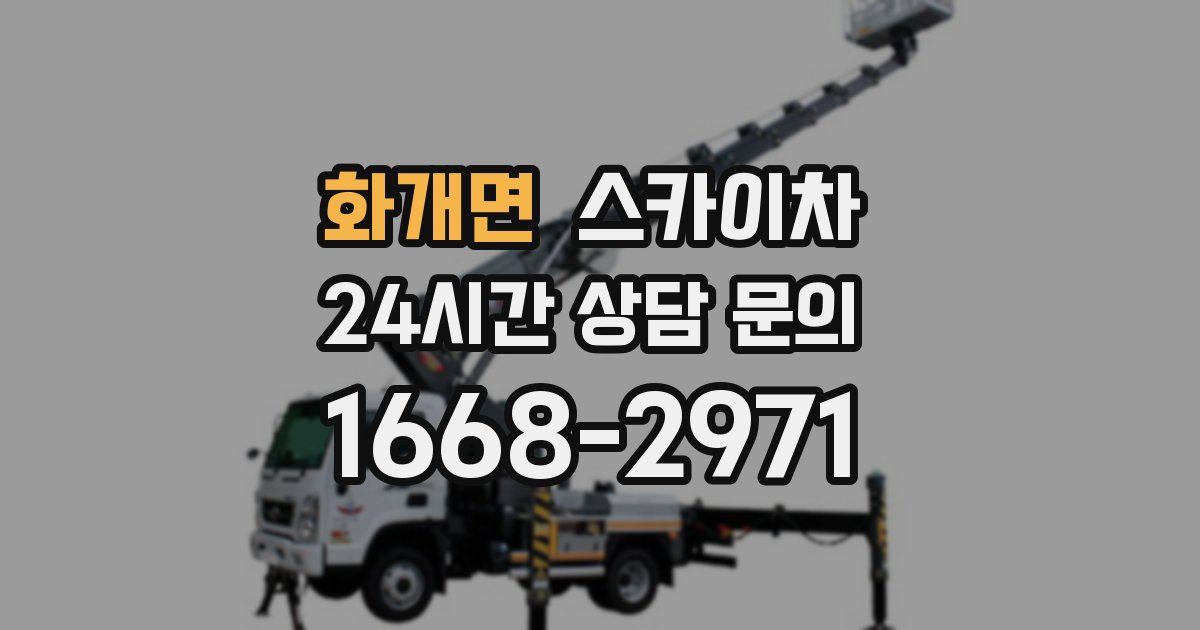 화개면 스카이차