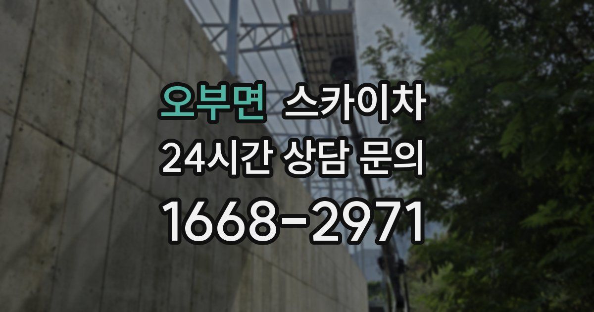 오부면 스카이차