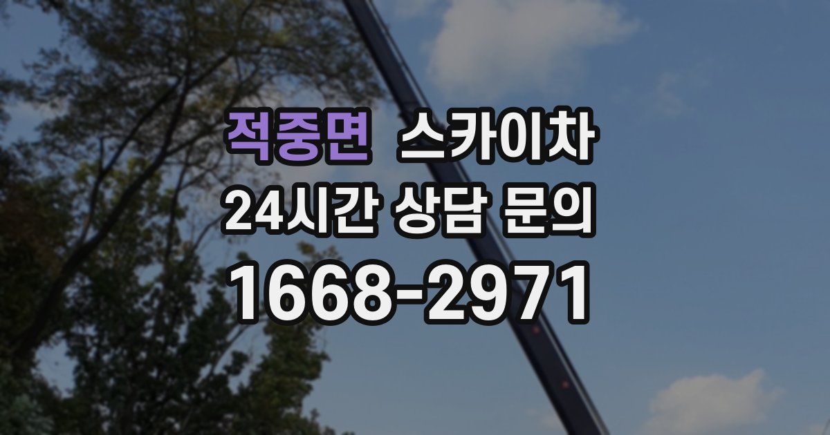 적중면 스카이차