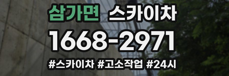 삼가면 스카이차