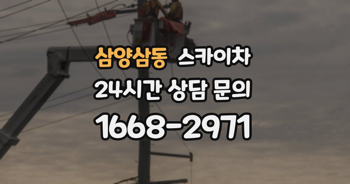 삼양삼동 스카이차