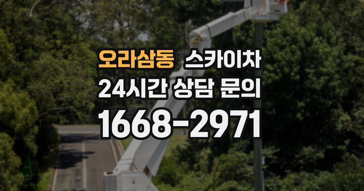 오라삼동 스카이차