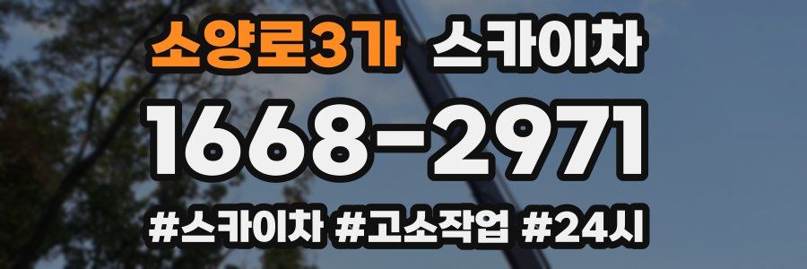 소양로3가 스카이차