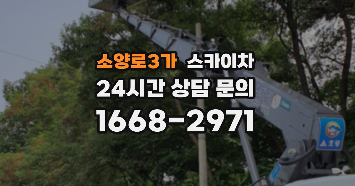 소양로3가 스카이차