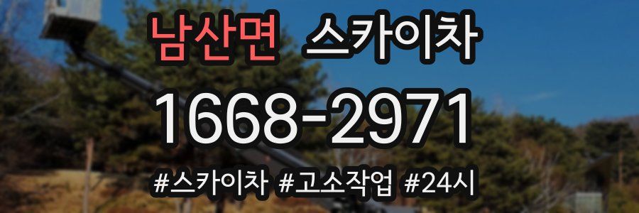 남산면 스카이차