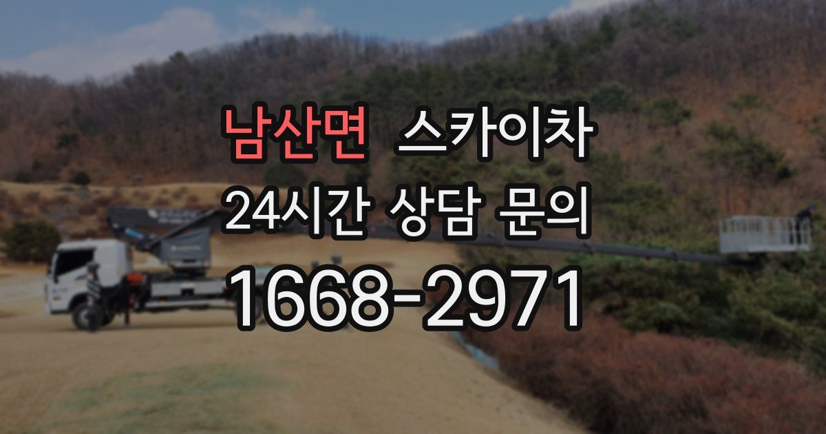 남산면 스카이차