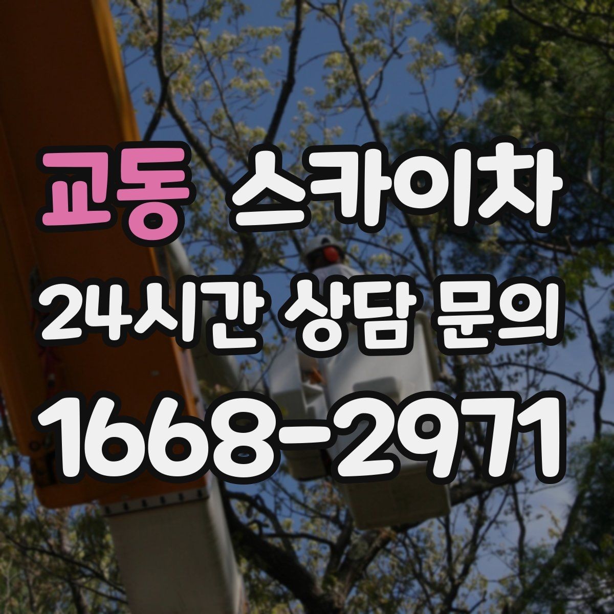 교동 스카이차 고소 작업은 안전과 일정이 핵심입니다