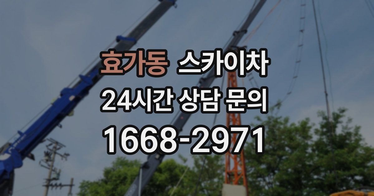 효가동 스카이차