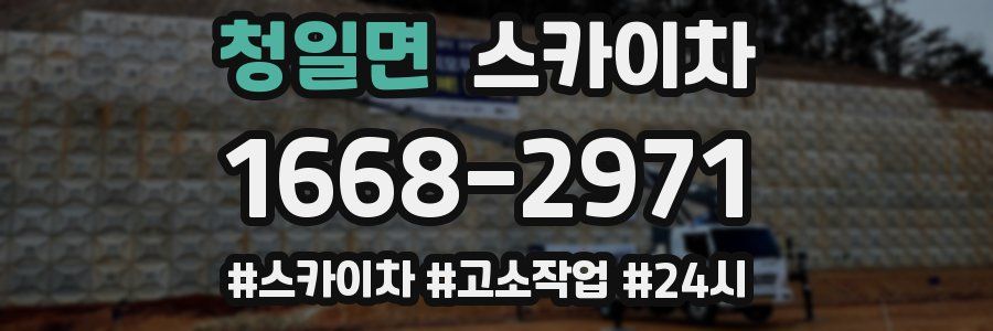 청일면 스카이차